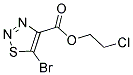 2-CHLOROETHYL 5-BROMO-1,2,3-THIADIAZOLE-4-CARBOXYLATE Struktur