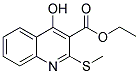 4-HYDROXY-2-METHYLSULFANYL-QUINOLINE-3-CARBOXYLIC ACID ETHYL ESTER Struktur