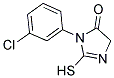 3-(3-CHLOROPHENYL)-2-MERCAPTO-3,5-DIHYDRO-4H-IMIDAZOL-4-ONE Struktur