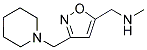 N-METHYL[3-(1-PIPERIDINYLMETHYL)-5-ISOXAZOLYL]METHANAMINE Struktur