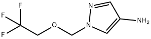 1-(2,2,2-TRIFLUORO-ETHOXYMETHYL)-1 H-PYRAZOL-4-YLAMINE Struktur