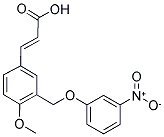 (2E)-3-(4-METHOXY-3-[(3-NITROPHENOXY)METHYL]PHENYL)-2-PROPENOIC ACID Struktur