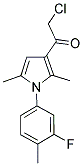 2-CHLORO-1-[1-(3-FLUORO-4-METHYLPHENYL)-2,5-DIMETHYL-1H-PYRROL-3-YL]ETHANONE Struktur