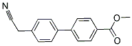 METHYL 4'-(CYANOMETHYL)[1,1'-BIPHENYL]-4-CARBOXYLATE Struktur