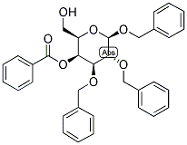 BENZYL 2,3-DI-O-BENZYL-4-O-BENZOYL-BETA-D-GALACTOPYRANOSIDE Struktur