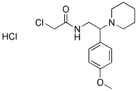 2-CHLORO-N-[2-(4-METHOXYPHENYL)-2-PIPERIDIN-1-YLETHYL]ACETAMIDE HYDROCHLORIDE Struktur