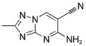 5-AMINO-2-METHYL[1,2,4]TRIAZOLO[1,5-A]PYRIMIDINE-6-CARBONITRILE Struktur