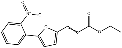 3-[5-(2-NITRO-PHENYL)-FURAN-2-YL]-ACRYLIC ACID ETHYL ESTER Struktur