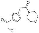 2-CHLORO-1-[5-(2-MORPHOLIN-4-YL-2-OXOETHYL)THIEN-2-YL]ETHANONE Struktur