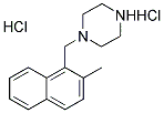 1-[(2-METHYL-1-NAPHTHYL)METHYL]PIPERAZINE DIHYDROCHLORIDE Struktur