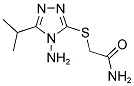 2-[(4-AMINO-5-ISOPROPYL-4H-1,2,4-TRIAZOL-3-YL)SULFANYL]ACETAMIDE Struktur