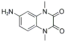 6-AMINO-1,4-DIMETHYL-1,4-DIHYDRO-2,3-QUINOXALINEDIONE Struktur