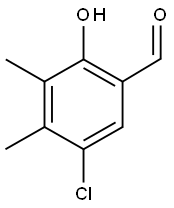 5-CHLORO-2-HYDROXY-3,4-DIMETHYL-BENZALDEHYDE Struktur