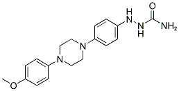 4-([4-(4-METHYLOXY-PHENYL)-PIPERAZIN-1-YL]-PHENYL)-HYDRAZINECARBOXAMIDE Struktur