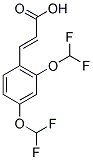 (2E)-3-[2,4-BIS(DIFLUOROMETHOXY)PHENYL]ACRYLIC ACID Struktur