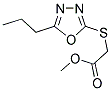 METHYL [(5-PROPYL-1,3,4-OXADIAZOL-2-YL)SULFANYL]ACETATE Struktur