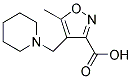 4-(PIPERIDIN-1-YLMETHYL)-5-METHYLISOXAZOLE-3-CARBOXYLIC ACID Struktur