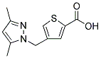 4-[(3,5-DIMETHYL-1H-PYRAZOL-1-YL)METHYL]THIOPHENE-2-CARBOXYLIC ACID Struktur