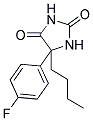 5-BUTYL-5-(4-FLUOROPHENYL)IMIDAZOLIDINE-2,4-DIONE Struktur