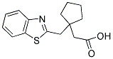 [1-(1,3-BENZOTHIAZOL-2-YLMETHYL)CYCLOPENTYL]ACETIC ACID Struktur