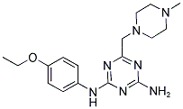 N-(4-ETHOXYPHENYL)-6-[(4-METHYLPIPERAZIN-1-YL)METHYL]-1,3,5-TRIAZINE-2,4-DIAMINE Struktur