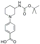 1-(4-CARBOXY-PHENYL)-PIPERIDIN-3-CARBAMIC ACID TERT-BUTYL ESTER Struktur