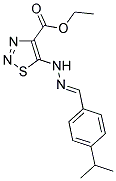 ETHYL 5-[(2E)-2-(4-ISOPROPYLBENZYLIDENE)HYDRAZINO]-1,2,3-THIADIAZOLE-4-CARBOXYLATE Struktur