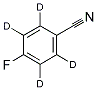 4-FLUOROBENZONITRILE-D4, 1080497-29-5, 結構式