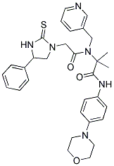 2-METHYL-N-(4-MORPHOLINOPHENYL)-2-(2-(4-PHENYL-2-THIOXOIMIDAZOLIDIN-1-YL)-N-(PYRIDIN-3-YLMETHYL)ACETAMIDO)PROPANAMIDE Struktur