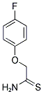 2-(4-FLUOROPHENOXY)ETHANETHIOAMIDE Struktur