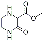 3-OXO-PIPERAZINE-2-CARBOXYLIC ACID METHYL ESTER Struktur