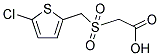 ([(5-CHLOROTHIEN-2-YL)METHYL]SULFONYL)ACETIC ACID Struktur