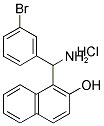 1-[AMINO-(3-BROMO-PHENYL)-METHYL]-NAPHTHALEN-2-OL HYDROCHLORIDE Struktur