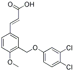 (2E)-3-(3-[(3,4-DICHLOROPHENOXY)METHYL]-4-METHOXYPHENYL)-2-PROPENOIC ACID Struktur