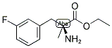 (S)-2-AMINO-3-(3-FLUORO-PHENYL)-2-METHYL-PROPIONIC ACID ETHYL ESTER Struktur