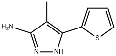 4-METHYL-5-THIOPHEN-2-YL-2H-PYRAZOL-3-YLAMINE Struktur