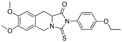 2-(4-ETHOXYPHENYL)-7,8-DIMETHOXY-3-THIOXO-2,3,10,10A-TETRAHYDROIMIDAZO[1,5-B]ISOQUINOLIN-1(5H)-ONE Struktur