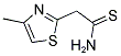 2-(4-METHYL-1,3-THIAZOL-2-YL)ETHANETHIOAMIDE Struktur