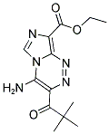 ETHYL 4-AMINO-3-(2,2-DIMETHYLPROPANOYL)IMIDAZO[5,1-C][1,2,4]TRIAZINE-8-CARBOXYLATE Struktur