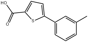 5-(3-METHYLPHENYL)-2-THIOPHENECARBOXYLIC ACID Struktur