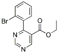 ETHYL-4-(2-BROMOPHENYL) PYRIMIDINE-5-CARBOXYLATE Struktur