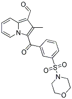 2-METHYL-3-[3-(MORPHOLIN-4-YLSULFONYL)BENZOYL]INDOLIZINE-1-CARBALDEHYDE Struktur