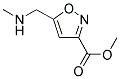 METHYL 5-[(METHYLAMINO)METHYL]ISOXAZOLE-3-CARBOXYLATE Struktur