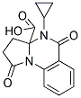 4-CYCLOPROPYL-1,5-DIOXO-2,3,4,5-TETRAHYDROPYRROLO[1,2-A]QUINAZOLINE-3A(1H)-CARBOXYLIC ACID Struktur