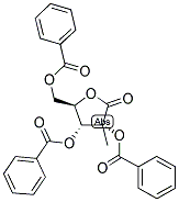 2,3,5-TRI-O-BENZOYL-2-C-METHYL-D-RIBONIC-1,4-LACTONE Struktur