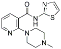 2-(4-METHYL-PIPERAZIN-1-YL)-N-THIAZOL-2-YL-NICOTINAMIDE Struktur