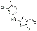 4-CHLORO-2-[(3-CHLORO-4-METHYLPHENYL)AMINO]-1,3-THIAZOLE-5-CARBALDEHYDE Struktur