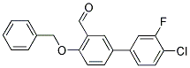 4-(BENZYLOXY)-4'-CHLORO-3'-FLUORO[1,1'-BIPHENYL]-3- CARBALDEHYDE Struktur