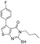 3-BUTYL-5-(4-FLUOROPHENYL)-2-MERCAPTOTHIENO[2,3-D]PYRIMIDIN-4(3H)-ONE Struktur