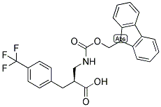 (S)-2-[(9H-FLUOREN-9-YLMETHOXYCARBONYLAMINO)-METHYL]-3-(4-TRIFLUOROMETHYL-PHENYL)-PROPIONIC ACID Struktur